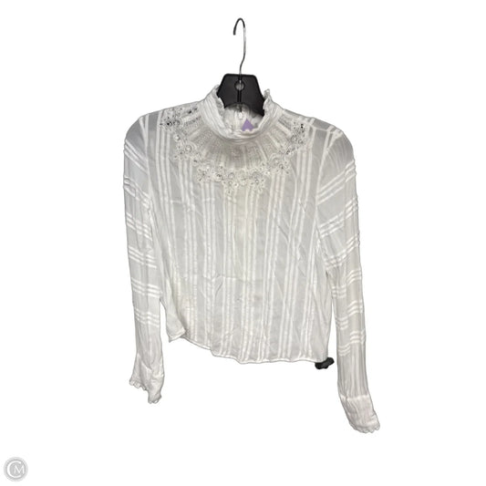 Top Long Sleeve Designer By All Saints In White, Size: 6