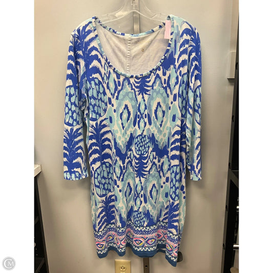 Dress Designer By Lilly Pulitzer In Blue, Size: Xl