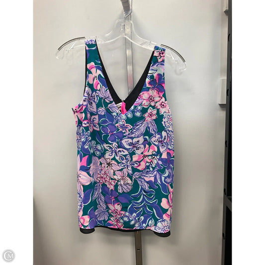 Top Sleeveless Designer By Lilly Pulitzer In Floral Print, Size: S