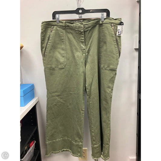 Pants Wide Leg By Peace Love World In Green, Size: 20