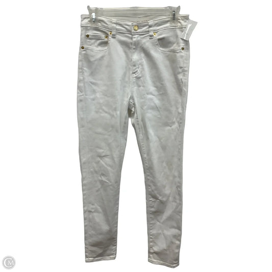 Jeans Designer By Michael Kors In White Denim, Size: 4