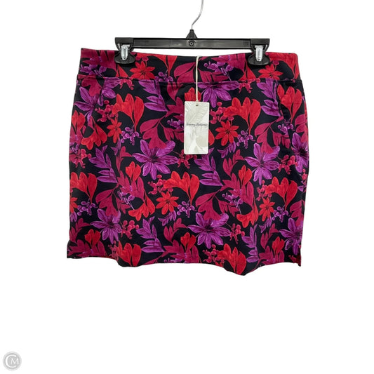 Skort By Tommy Bahama In Purple & Red, Size: L