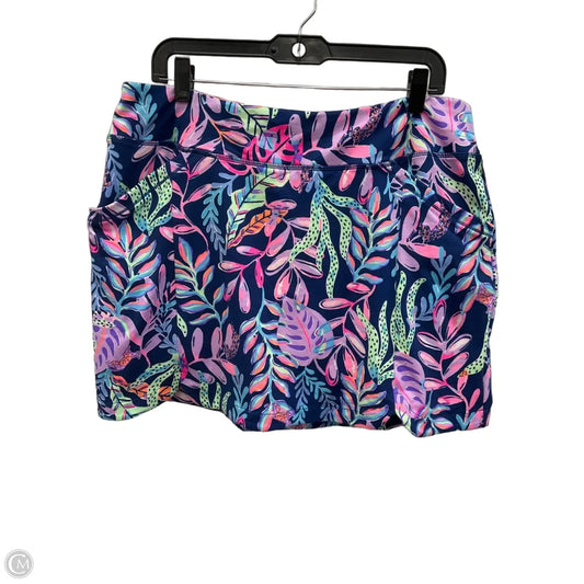 Skort Designer By Lilly Pulitzer In Blue, Size: Xl