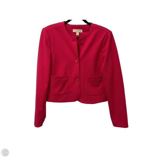 Blazer Designer By Michael Kors In Coral, Size: L