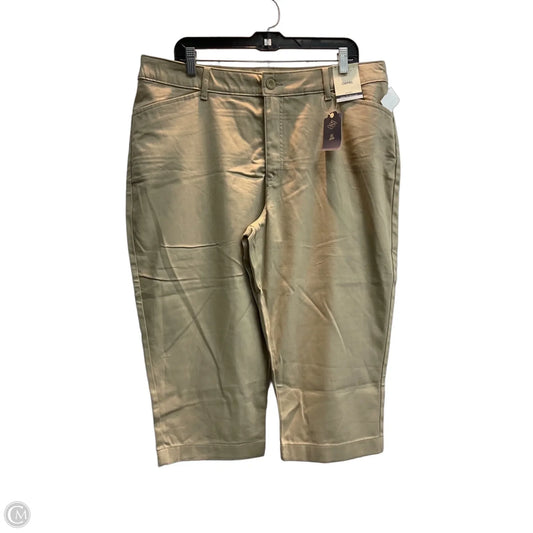 Capris By St Johns Bay In Tan, Size: 18