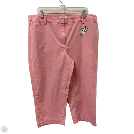 Capris By Talbots In Pink, Size: 16