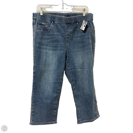 Capris By Clothes Mentor In Blue Denim, Size: 14