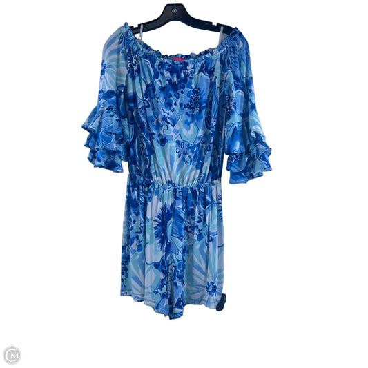 Romper Designer By Lilly Pulitzer In Blue, Size: Xs