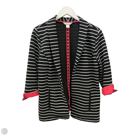 Blazer By Christopher And Banks In Striped Pattern, Size: M