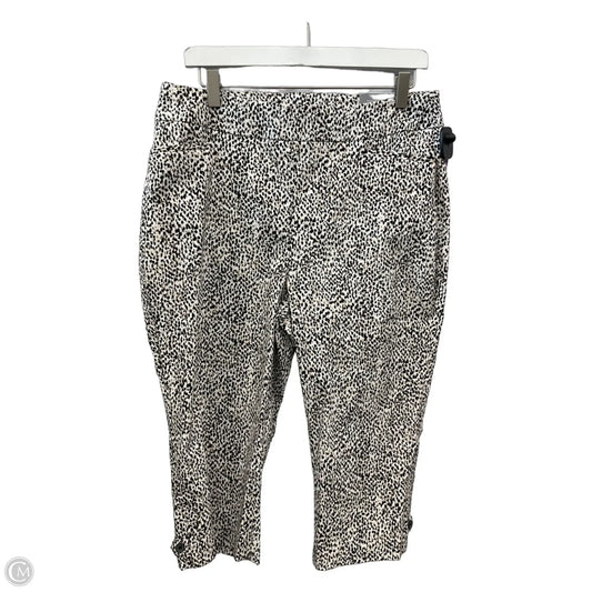 Capris By Chicos In Black & Tan, Size: 10