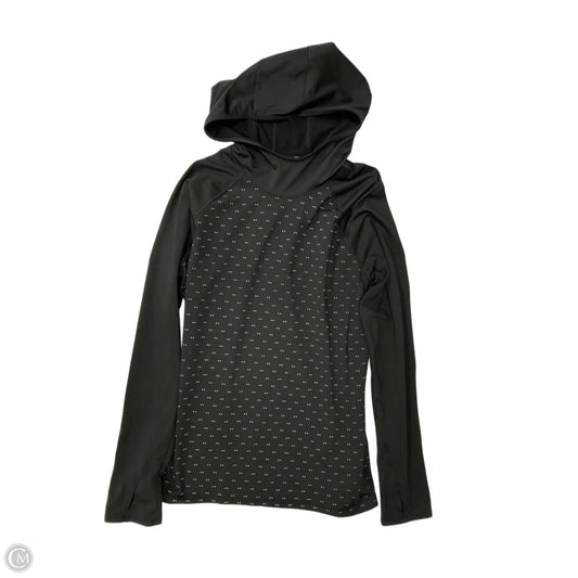 Athletic Top Long Sleeve Hoodie By Old Navy In Black, Size: 1x