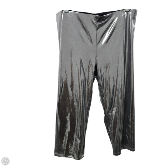 Capris By Nakedwardrobe In Silver, Size: L
