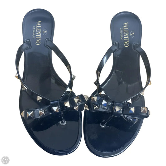 Sandals Luxury Designer By Valentino-garavani In Black