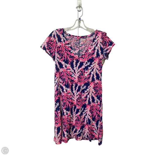 Top Short Sleeve Designer By Lilly Pulitzer In Blue, Size: S