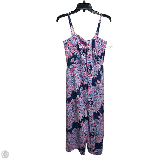 Jumpsuit Designer By Lilly Pulitzer In Blue & Pink, Size: 2