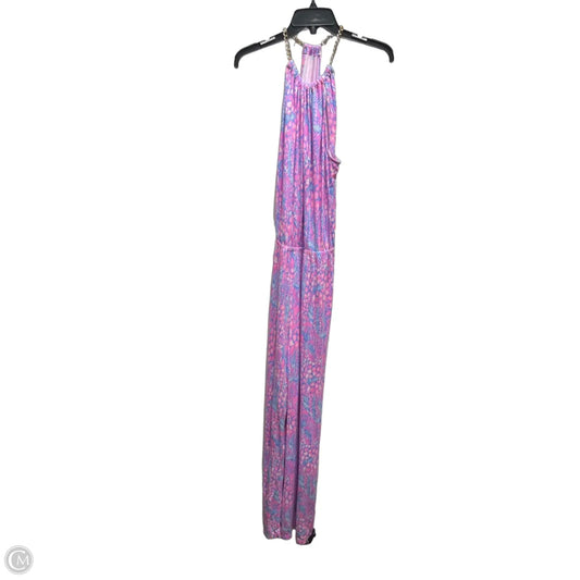 Jumpsuit Designer By Lilly Pulitzer In Blue & Pink, Size: Xs