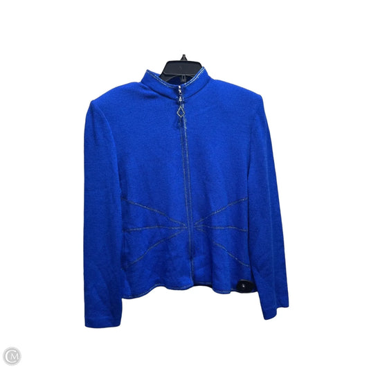 Blazer Luxury Designer By St John Collection In Blue, Size: 12