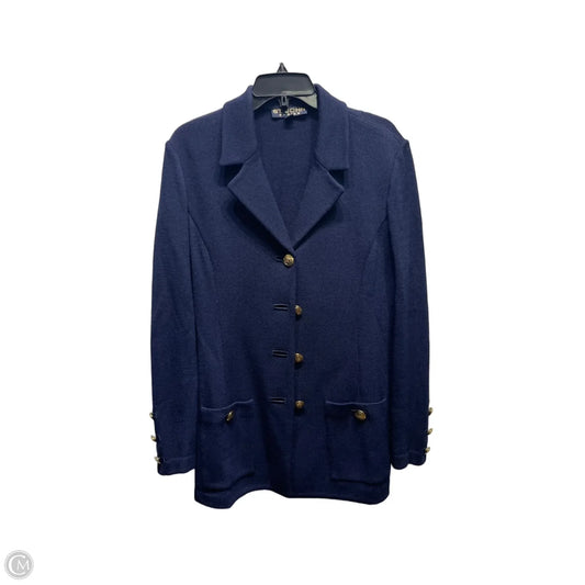 Blazer Luxury Designer By St John Collection In Navy, Size: 10