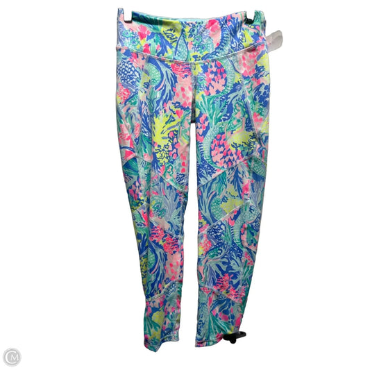 Pants Designer By Lilly Pulitzer In Green & Pink, Size: Xs