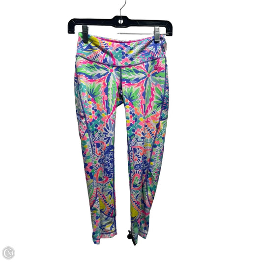 Pants Designer By Lilly Pulitzer In Green & Pink, Size: Xs