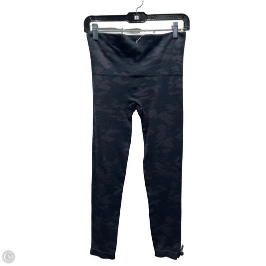 Pants Leggings By Spanx In Green & Grey, Size: M
