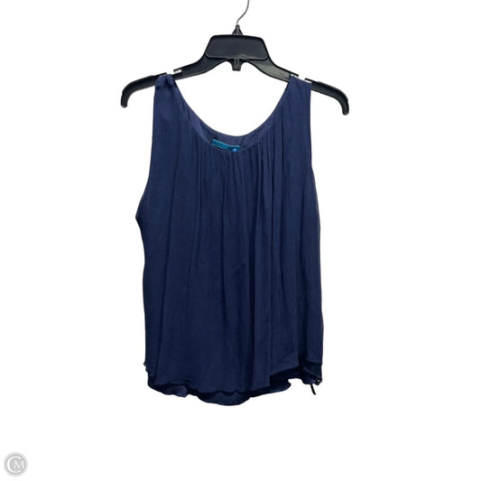 Top Sleeveless Designer By Alice + Olivia In Navy, Size: M