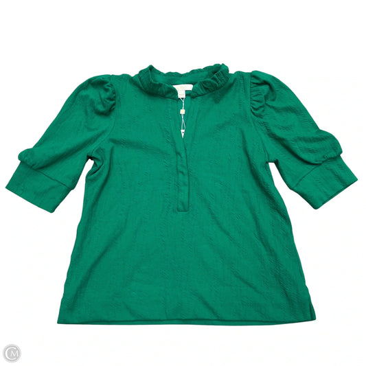Top Short Sleeve Designer By Lilly Pulitzer In Green, Size: L