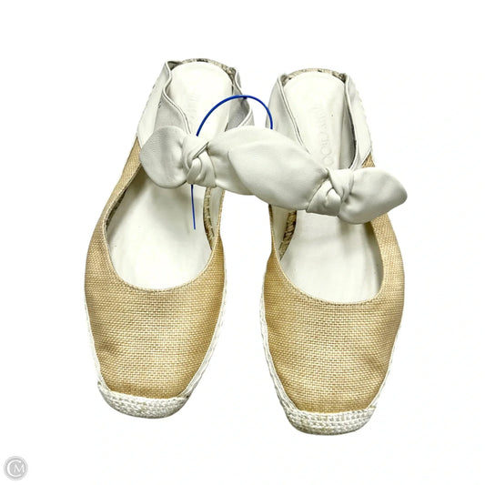 Shoes Luxury Designer By Jimmy Choo In Cream, Size: 9