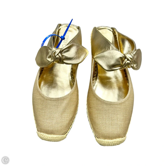 Shoes Luxury Designer By Jimmy Choo In Gold, Size: 9