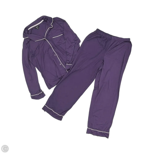 Pajamas 2pc By Simply Vera In Purple, Size: M