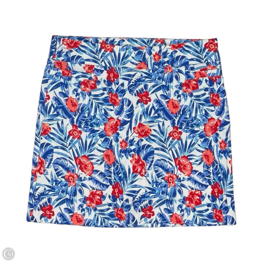 Skort By Kim Rogers In Blue & Red & White, Size: 14
