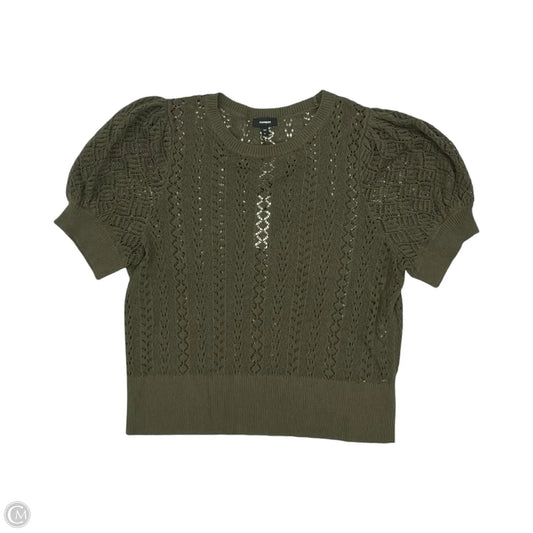Sweater Short Sleeve By Express In Green, Size: Xl