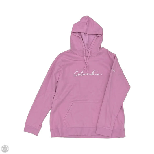 Sweatshirt Hoodie By Columbia In Pink, Size: Xl