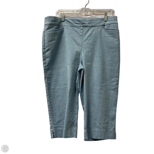 Capris By Chicos In Blue, Size: 12