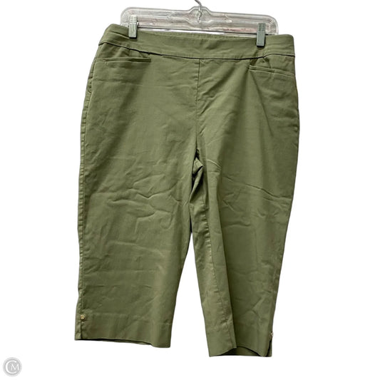 Capris By Chicos In Green, Size: 12