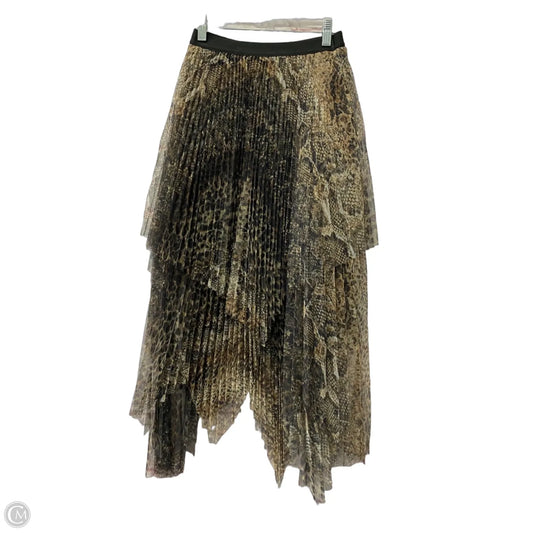 Skirt Designer By All Saints In Animal Print, Size: 2