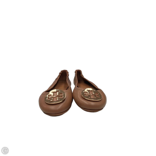 Shoes Designer By Tory Burch In Brown & Gold, Size: 9