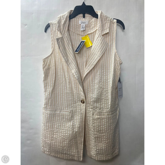 Vest Other By Japna In Tan & White, Size: S