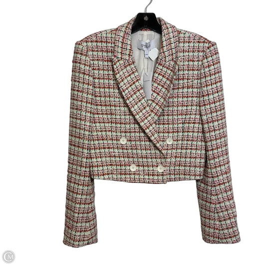 Blazer Designer By Derek Lam In Pink & White, Size: 2