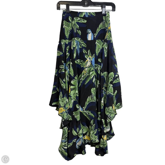 Birds of Paradise palm and parrot print skirt Luxury Designer By Stella Mccartney In Multi-colored, Size: Xs