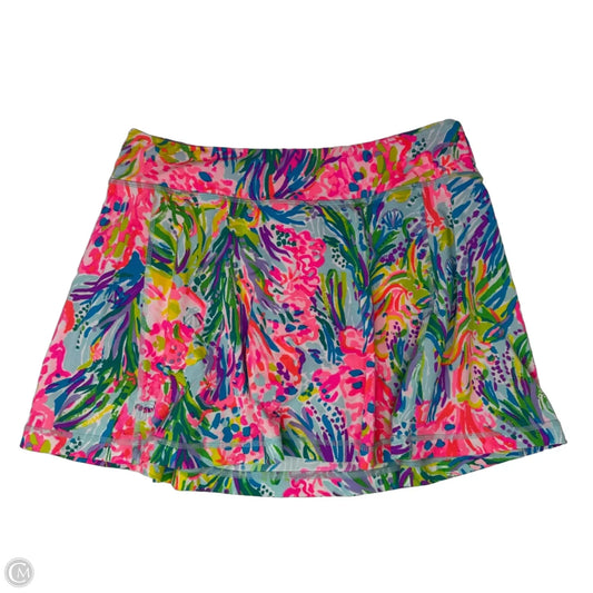 Athletic Skort Designer By Luxletic Lilly Pulitzer In Tropical Print, Size: M