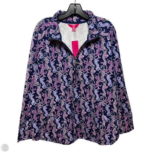 Skipper Popover Jacket Designer By Lilly Pulitzer In Animal Print, Size: Xxl