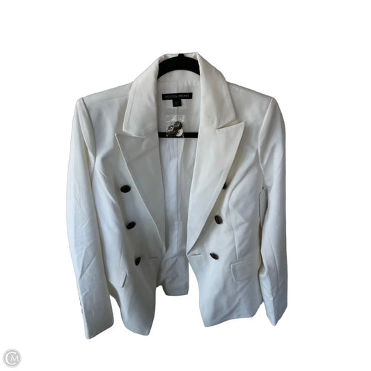 Blazer By Boston Proper In Ivory, Size: Xs