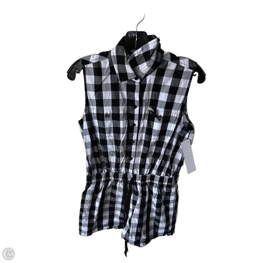 Romper Designer By Kate Spade In Black & White, Size: M