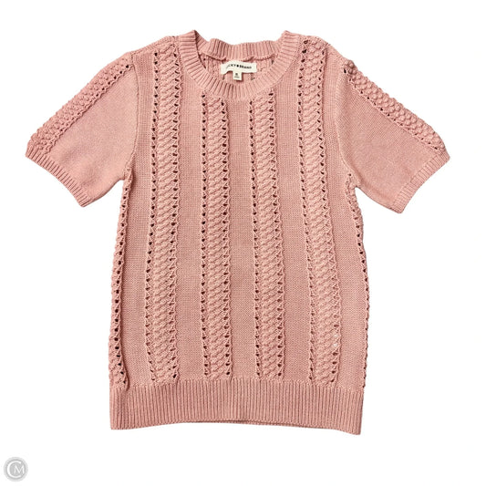 Sweater Short Sleeve By Lucky Brand In Pink, Size: Xs