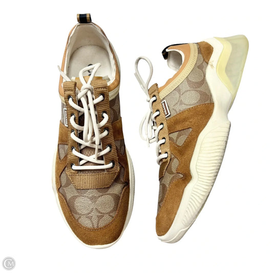 Shoes Designer By Coach In Brown & Cream, Size: 11