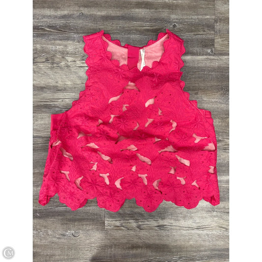 Top Sleeveless By Anthropologie In Pink, Size: L