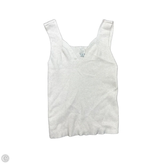 Top Sleeveless Basic By A New Day In Cream, Size: M