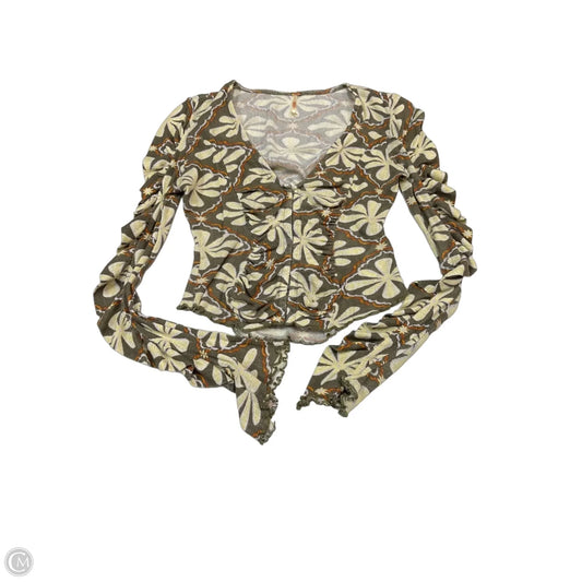 Top Long Sleeve By Free People In Green, Size: Xs