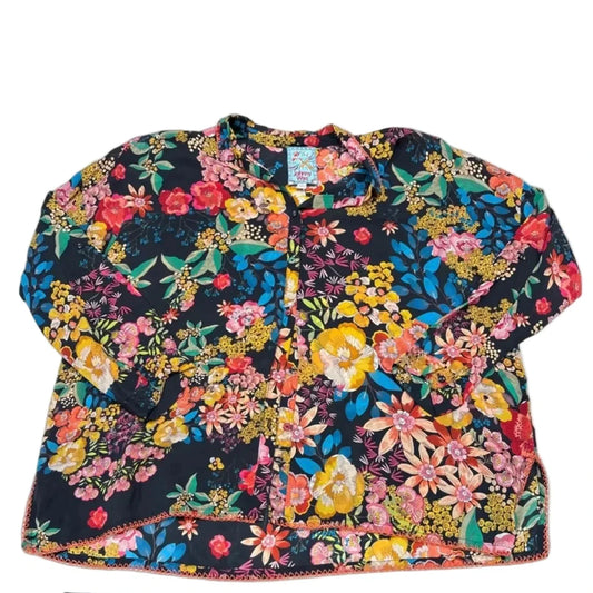 Top Long Sleeve By Johnny Was In Multi-colored, Size: Xs